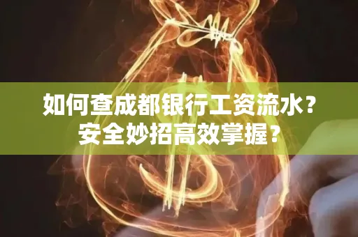 如何查成都银行工资流水？安全妙招高效掌握？