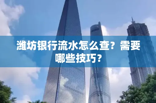 潍坊银行流水怎么查？需要哪些技巧？