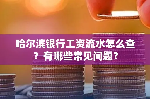 哈尔滨银行工资流水怎么查？有哪些常见问题？