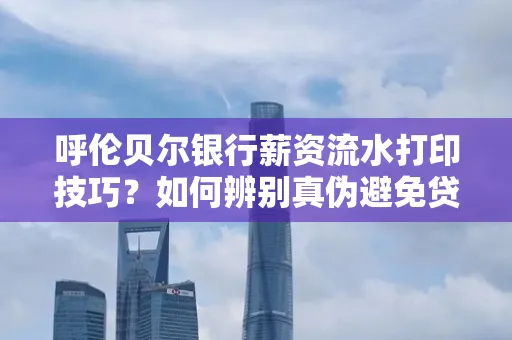呼伦贝尔银行薪资流水打印技巧?如何辨别真伪避免贷款风险?
