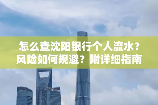 怎么查沈阳银行个人流水?风险如何规避?附详细指南