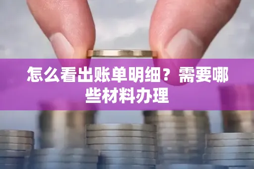 怎么看出账单明细?需要哪些材料办理