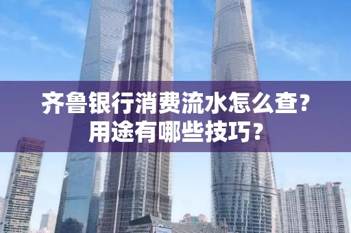 齐鲁银行消费流水怎么查?用途有哪些技巧?