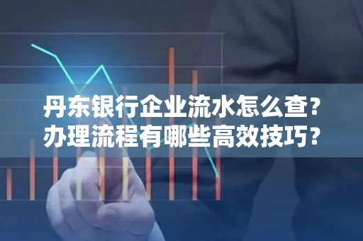 丹东银行企业流水怎么查?办理流程有哪些高效技巧?