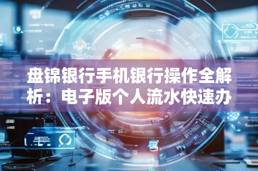 盘锦银行手机银行操作全解析:电子版个人流水快速办理指南