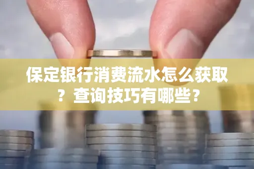 保定银行消费流水怎么获取?查询技巧有哪些?