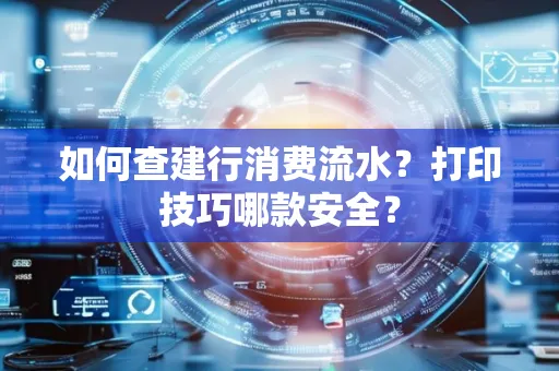 如何查建行消费流水?打印技巧哪款安全?
